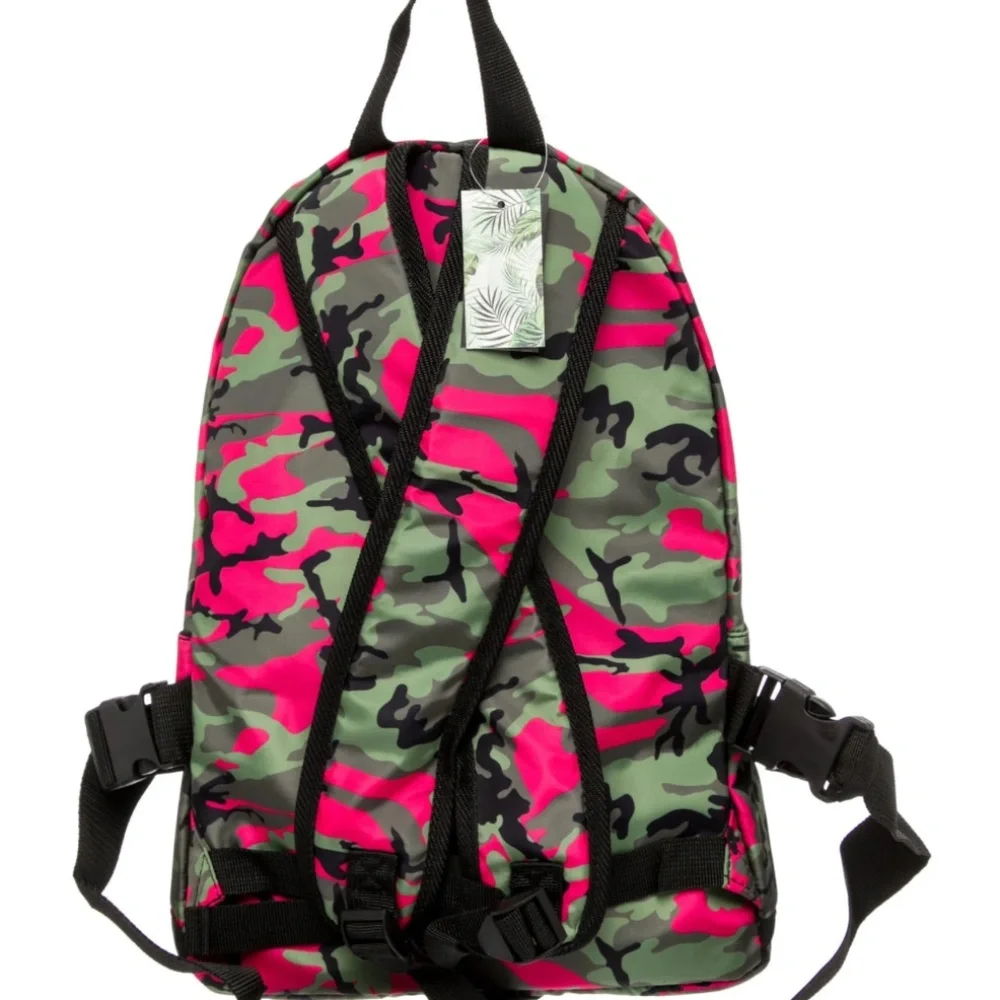 Badgley Mischka Nylon Camouflage Backpack